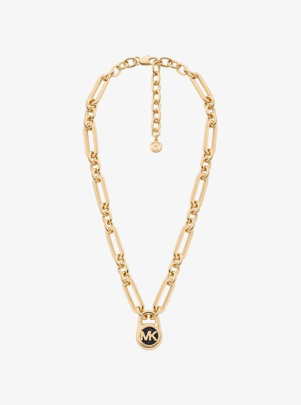 Michael Kors Pavé Lock Necklace 2