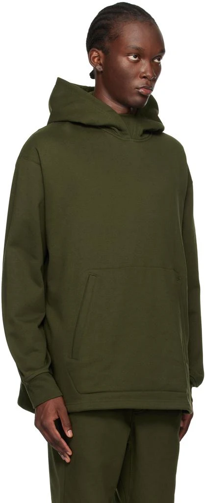 Y-3 Green Loose Hoodie 2