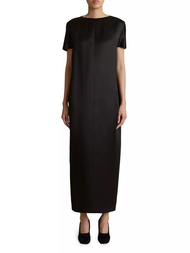 Khaite Webster Satin Shift Dress 3