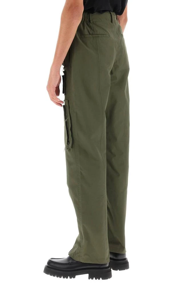 ANDERSSON BELL cargo pants with raw-cut details 3