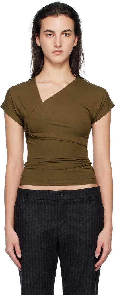 Paloma Wool Khaki Victoria T-shirt 1