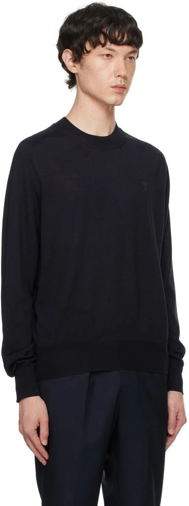 AMI Navy Ami De Cœur Sweater 2