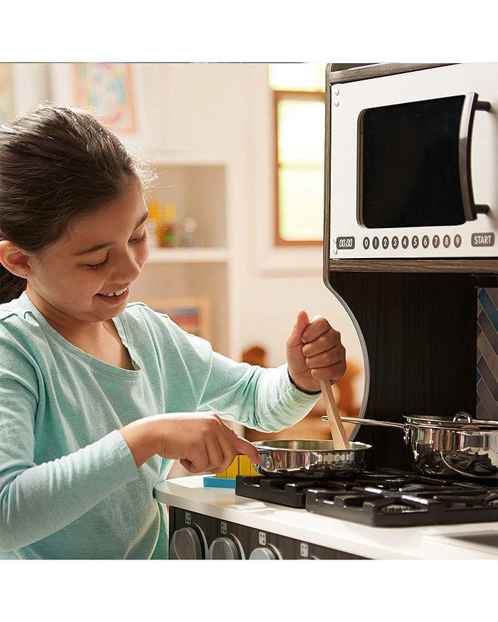 Melissa & Doug Stainless Steel Pots & Pans Play Set - Ages 3+ 5