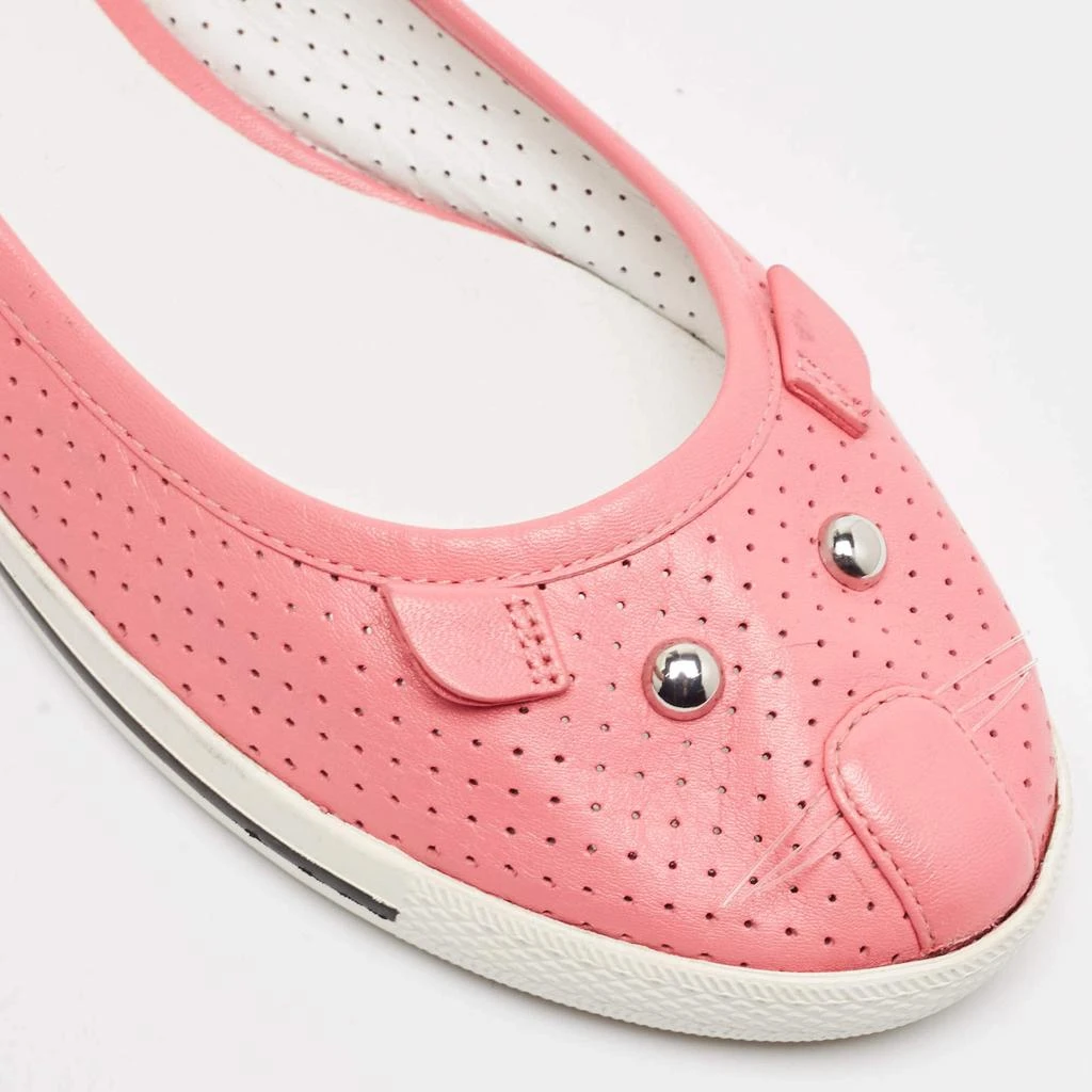Marc Jacobs Marc by Marc Jacobs Pink Perforated Leather Mouse Flats Size 39 7