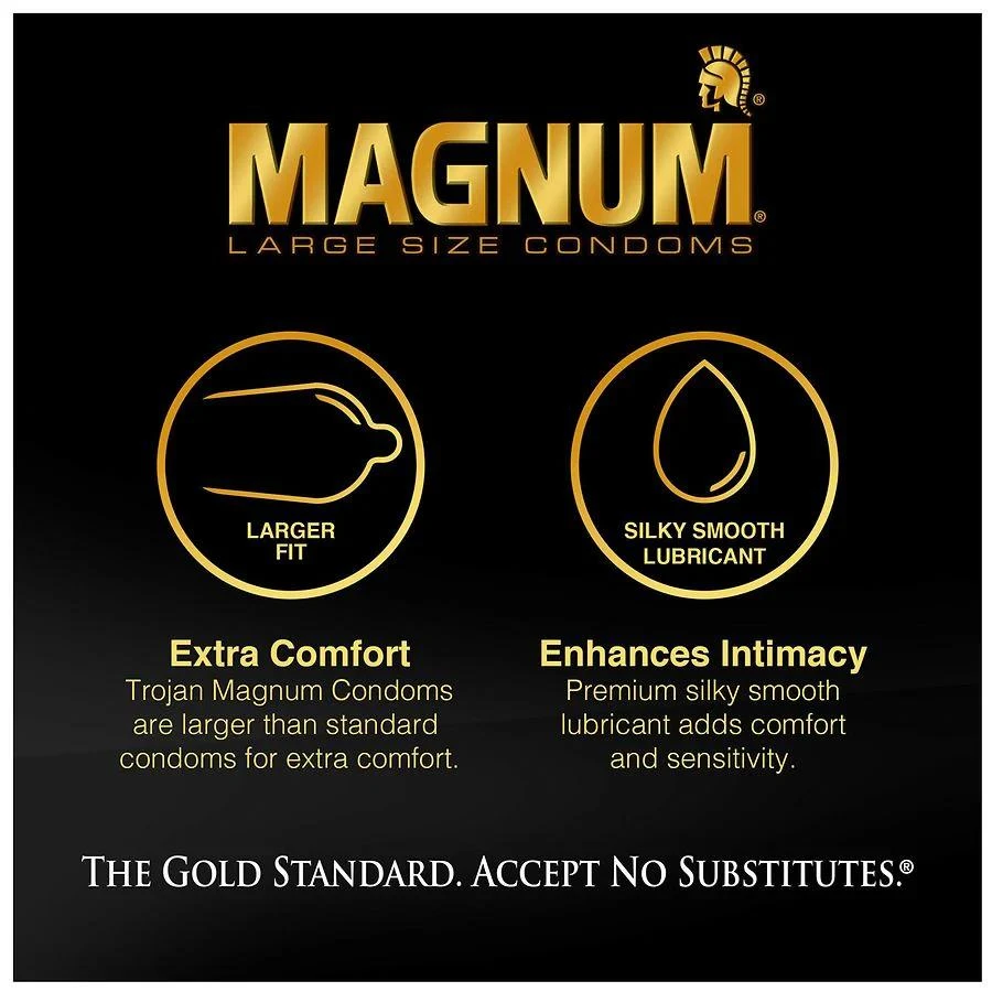 Trojan XL Large Size Lubricated Condoms Extra Large 4