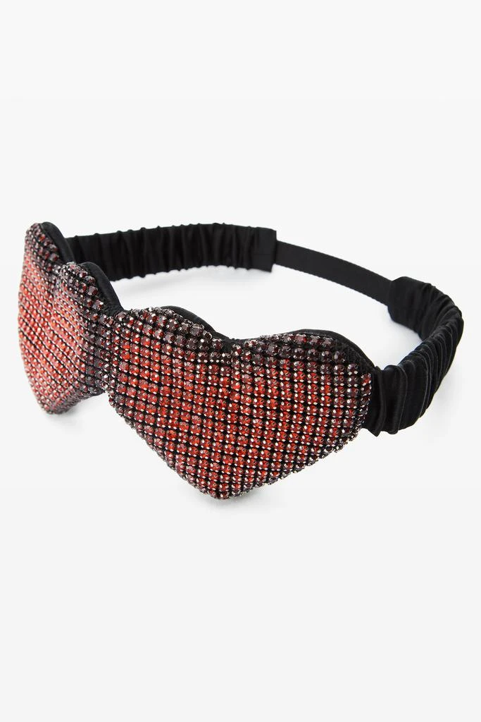 Alexander Wang Crystal Mesh Silk Heart Eye Mask 2