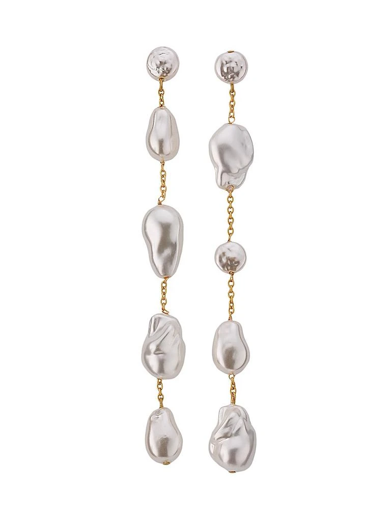 Cult Gaia Vana Goldtone
Imitation Pearl Drop Earrings