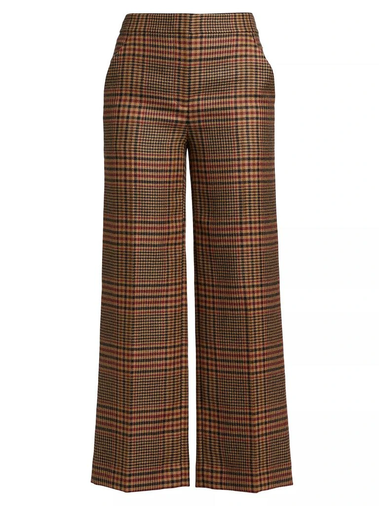 VERONICA BEARD Brixton Wool Plaid Pants 1