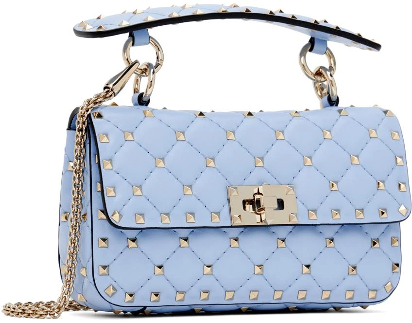 Valentino Blue Small Nappa Rockstud Spike Bag 2