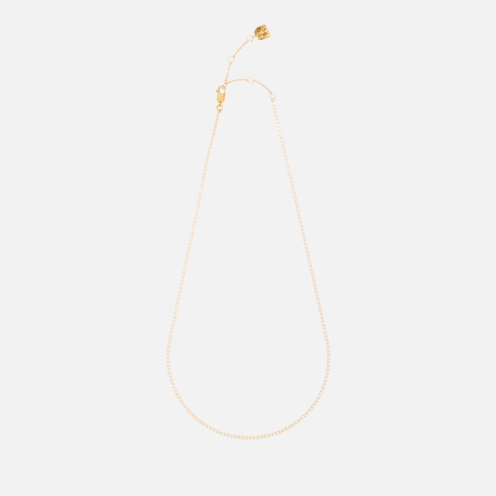 ASTRID & MIYU Astrid & Miyu Gold-Plated Tennis Necklace