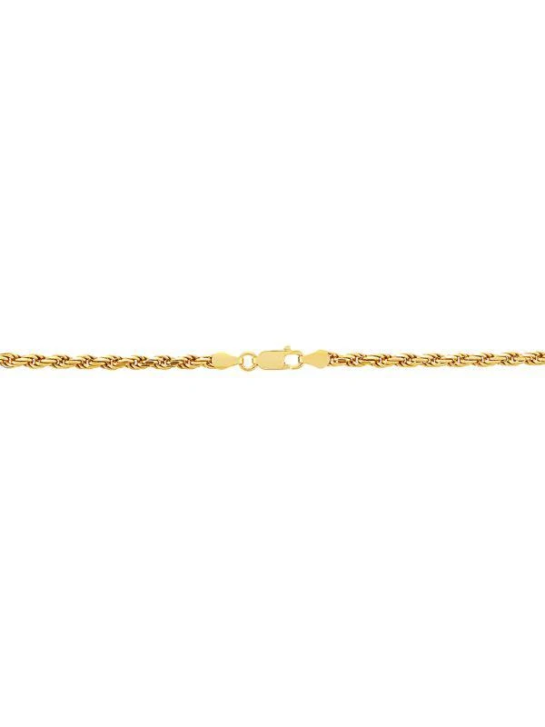 Saks Fifth Avenue Basic 18K Goldplated Sterling Silver Rope Chain Necklace 2