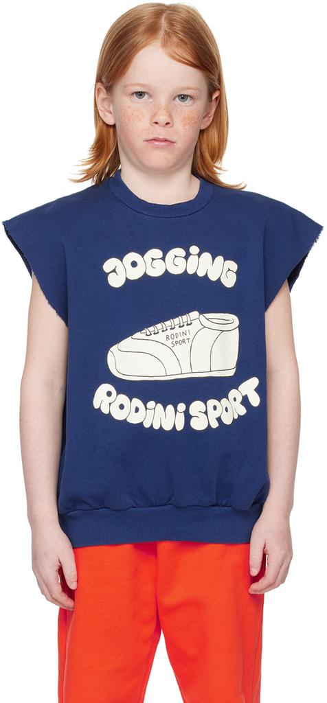Mini Rodini Kids Blue 'Jogging' Sweatshirt cm-92-98 - Kid's