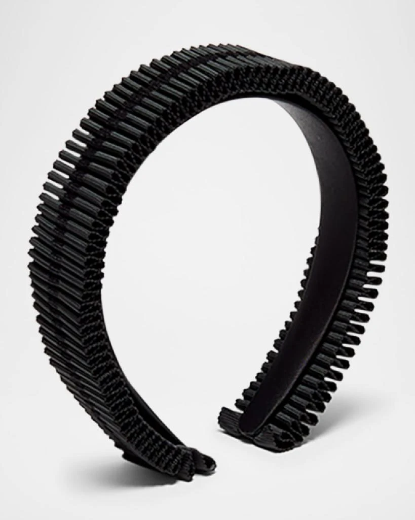 Eugenia Kim Elizabeth Pleated Grosgrain Headband 1