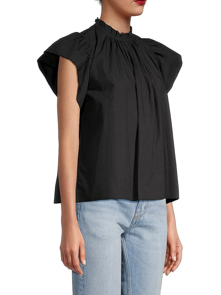 Birds of Paradis Carla Ruffle-Neck Top 4