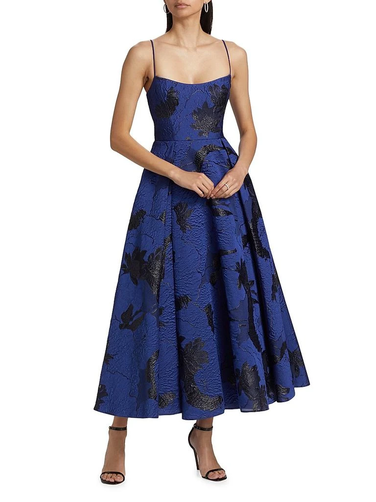 Monique Lhuillier Nicolette Floral Jacquard Maxi Dress - Dresses & Skirts -  BeyondStyle