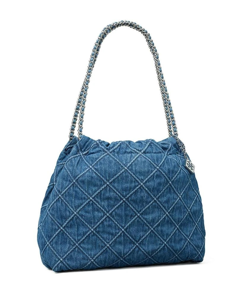 Tory Burch Soft Fleming Denim Hobo Bag 4