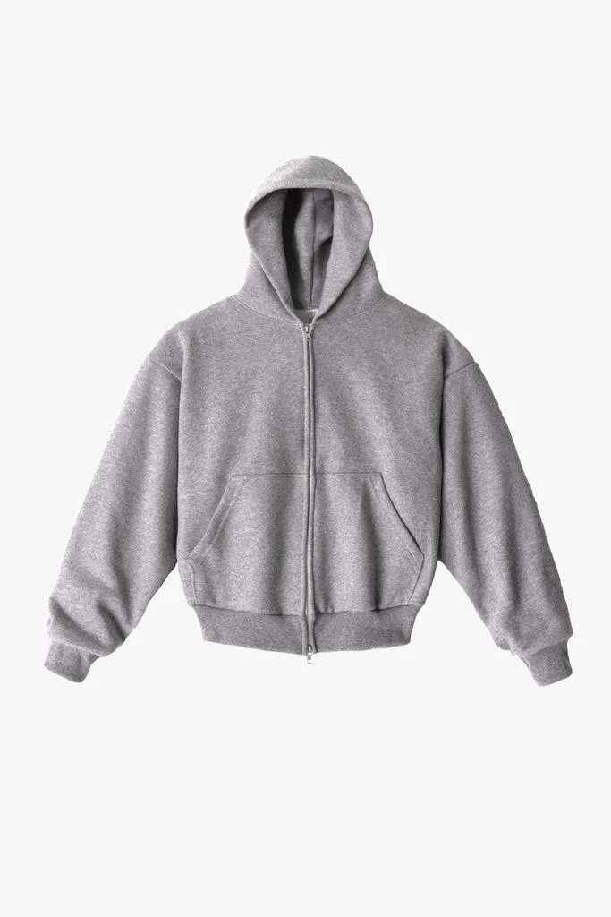 Los Angeles Apparel TRF10 - 12 oz. Tri-Blend Gabardine Fleece Double Pull Zip Hoodie 6