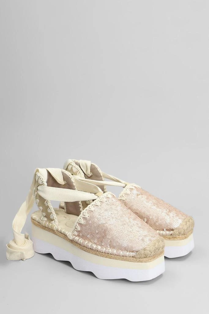 Mou Mou Espa Micro Sequined Sandals 3