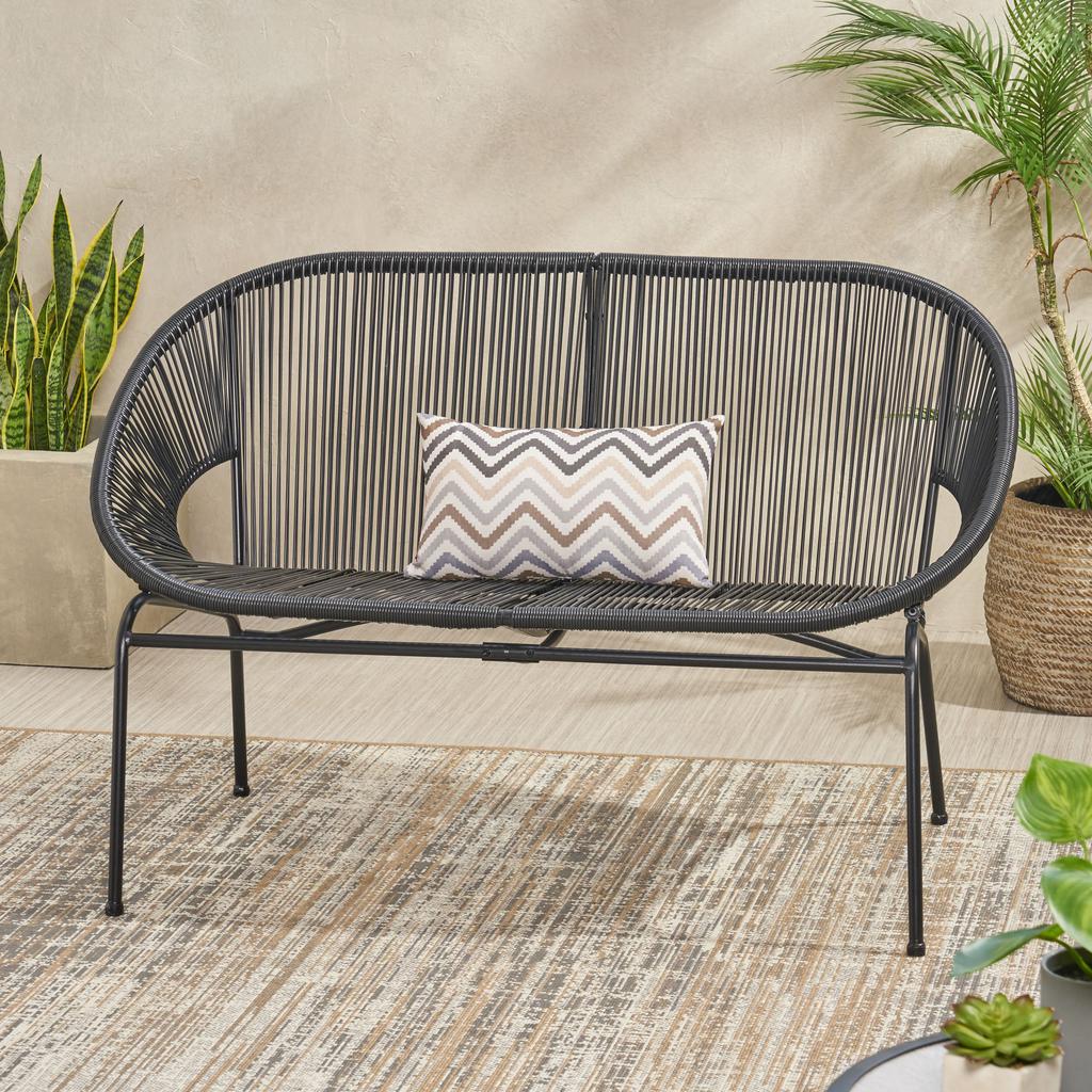 Streamdale Furniture Streamdale Modern Hammock Weave Basket Loveseat for Patio Relaxation