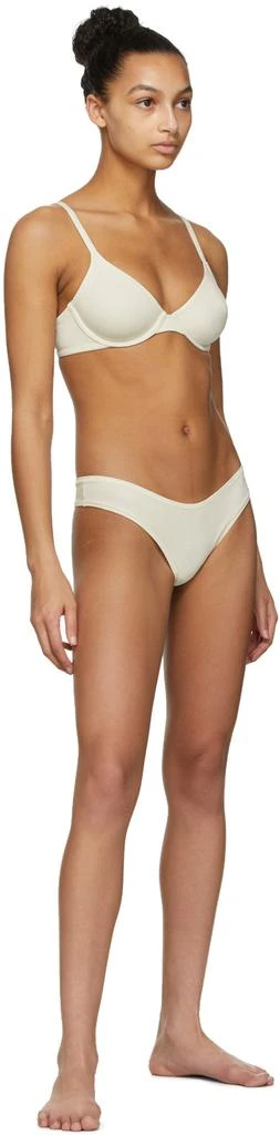 SKIMS Off-White Cotton Underwire Bra 4
