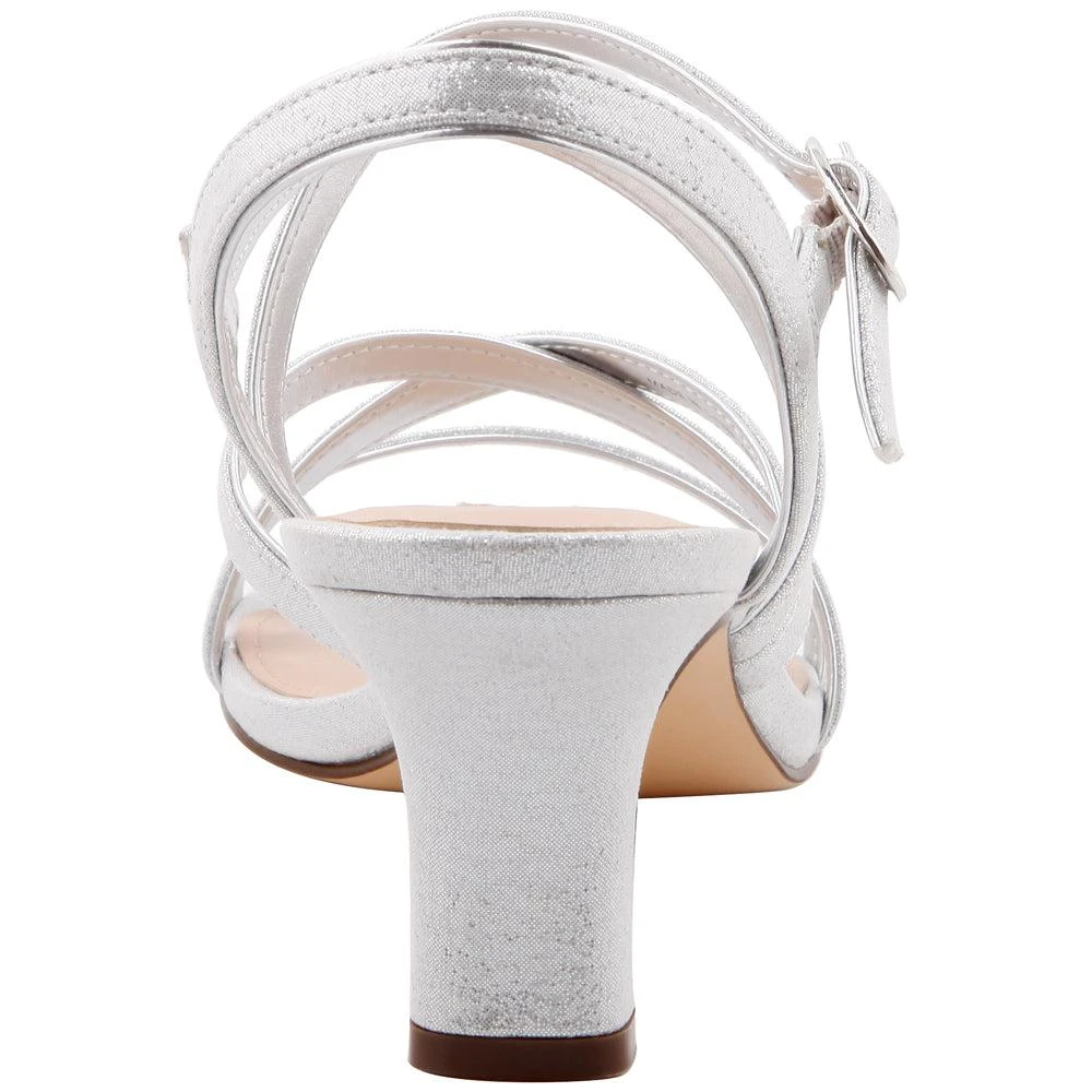 Nina Genaya Metallic Kitten Heel Evening Sandals 3