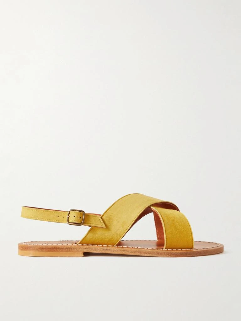 K JACQUES ST TROPEZ Osorno 绒面革露跟凉鞋  - IT35 1