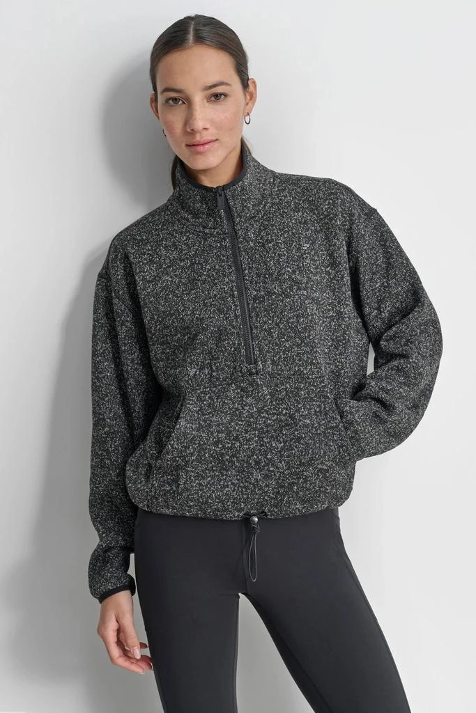 DKNY HALF ZIP FLEECE PULLOVER 1