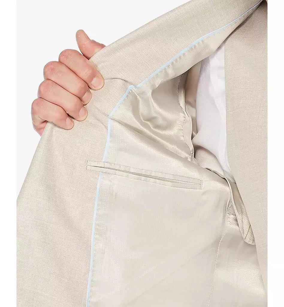 Perry Ellis Men's Herringbone Linen Blazer 6