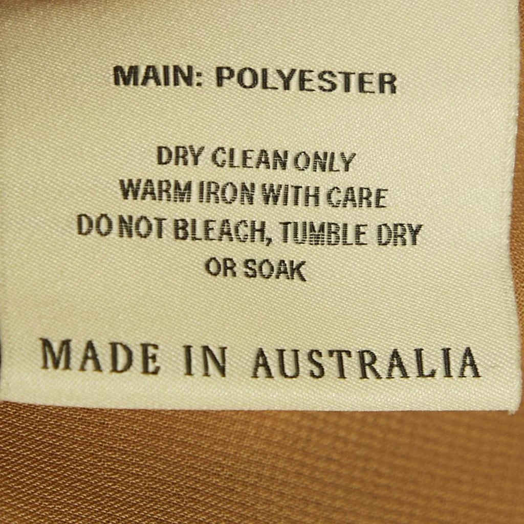 Arcina Ori Arcina Ori Brown Satin Devora Halter Neck Maxi Dress S 5