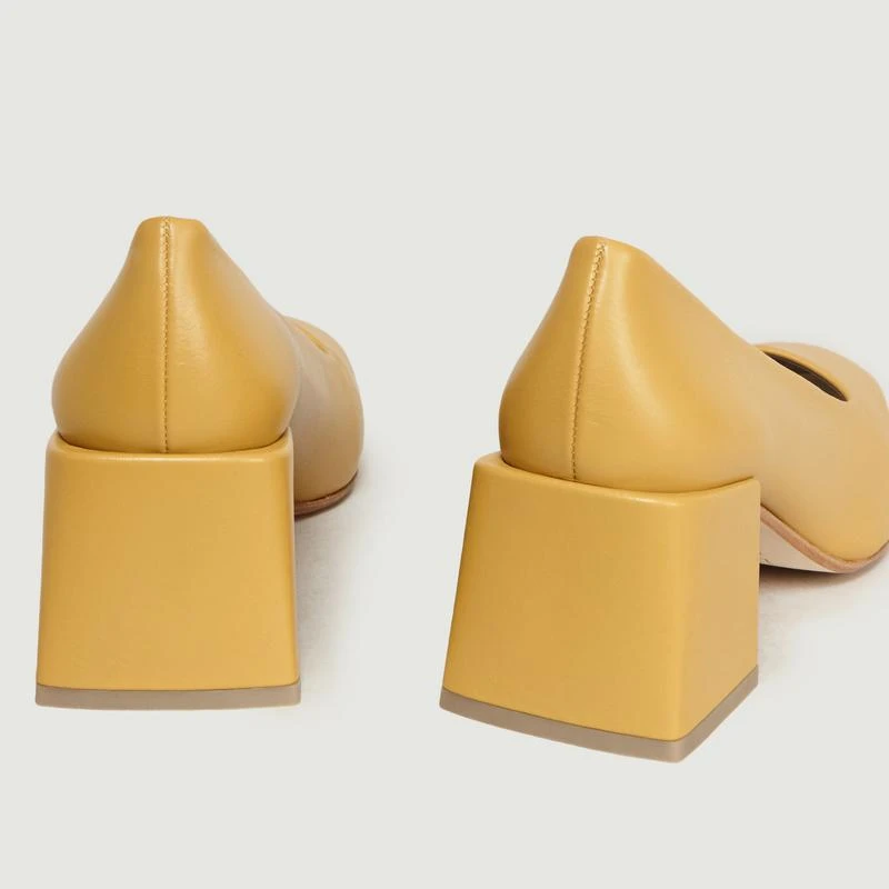 LOQ Villa Leather Heels Mostaza LOQ 5