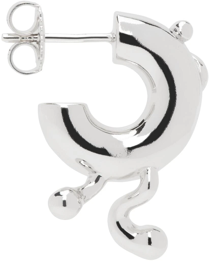 Maria Black Silver Potsdamer Hoop Single Earring 1