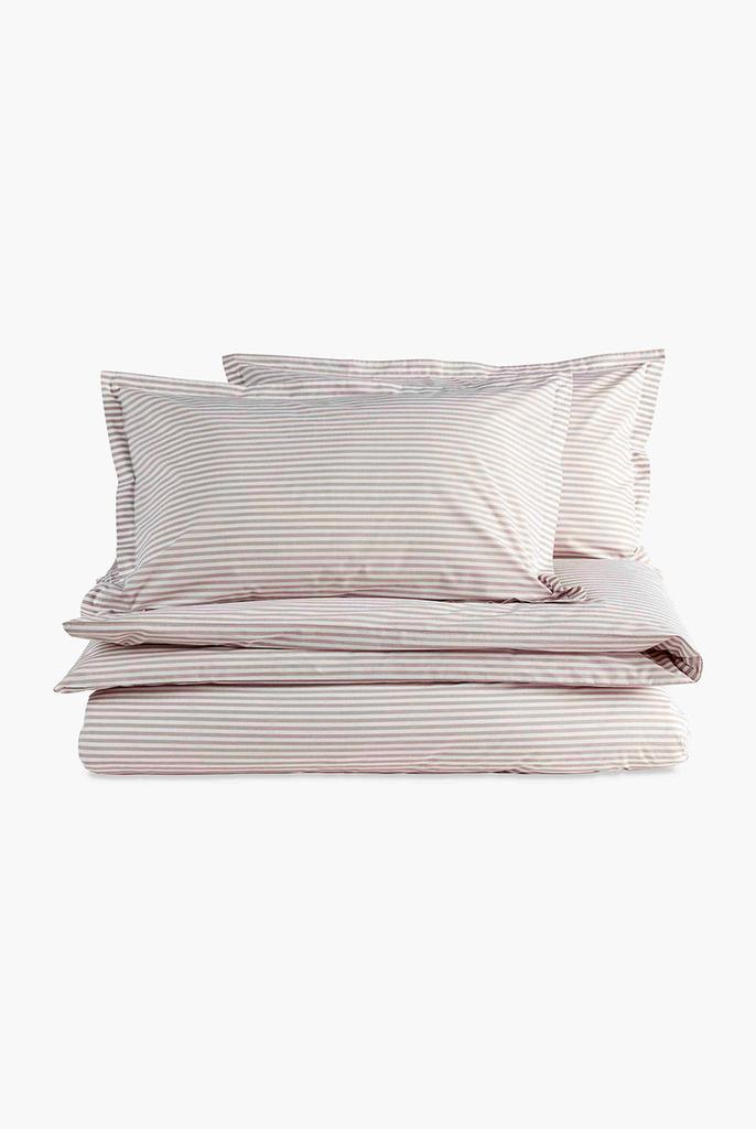 CHRISTY Lerwick stripe 100% cotton percale king duvet set