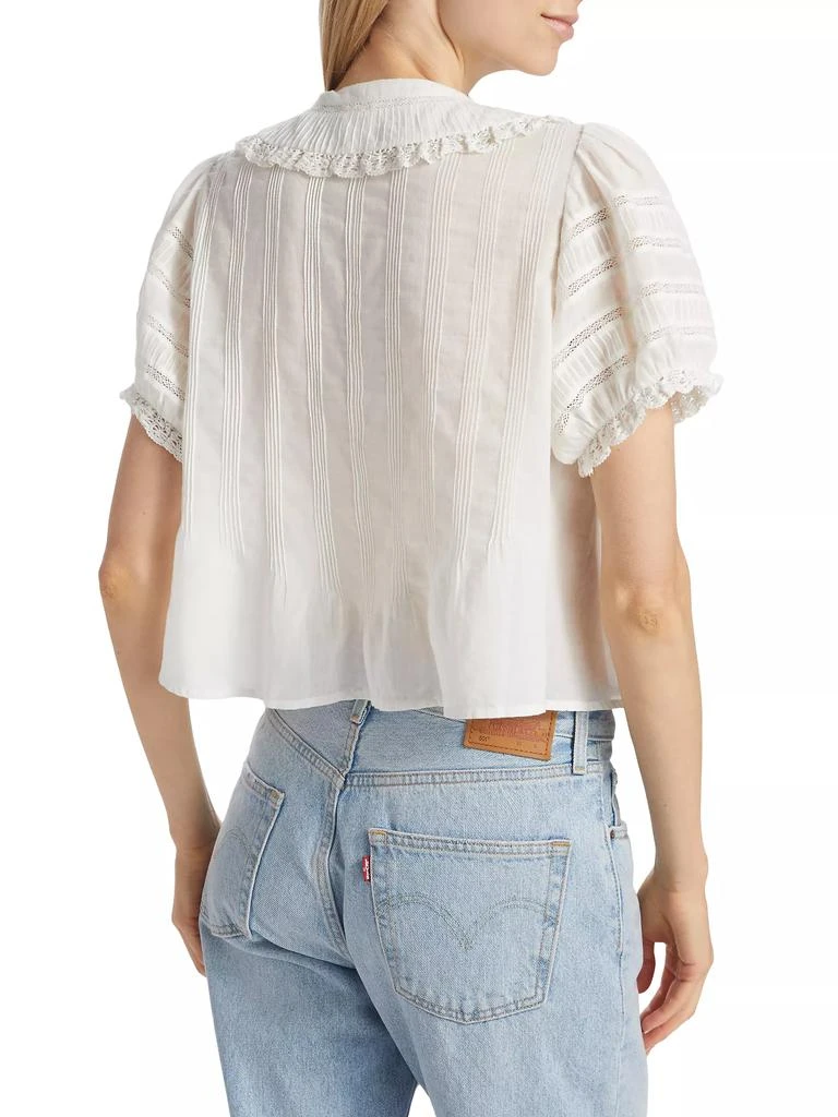 DÔEN Bernadine Peter Pan Lace Blouse 5