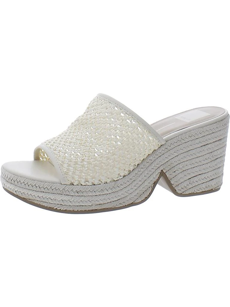 Dolce Vita Saydie Womens Raffie Slip On Wedge Sandals 1