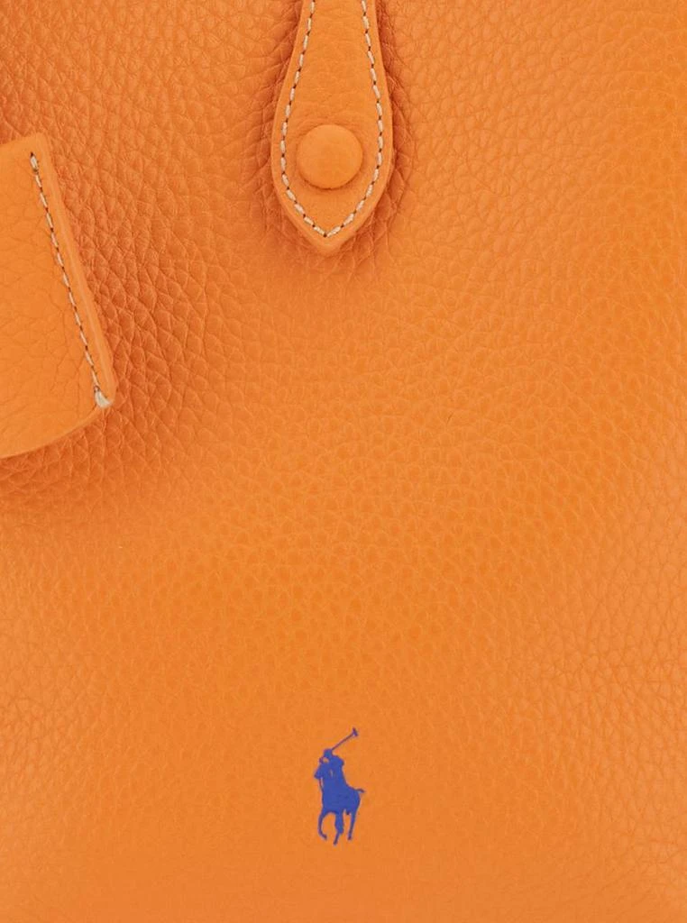 Ralph Lauren 'Play' Orange Handbag With Removable Shoulder Strap And Pony Embroidery On The Front In Leather Woman 3