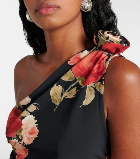 Magda Butrym Floral ruched one-shoulder top 4