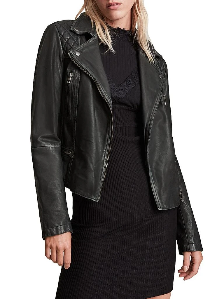 ALL SAINTS Cargo Leather Biker Jacket 3