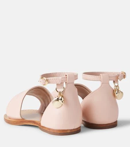 Chloé Logo leather sandals 2