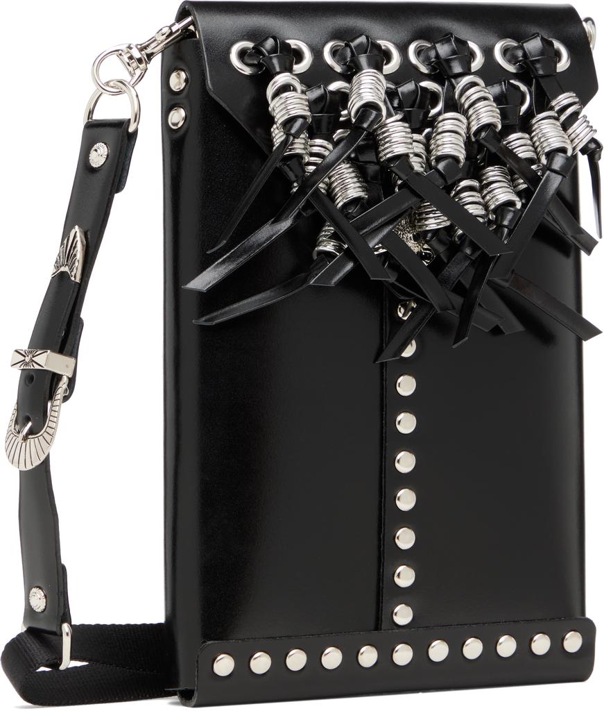 バッグ TOGA PULLA Leather shoulder pouch Toga Pulla Black Leather Shoulder Pouch - Handbags - BeyondStyle