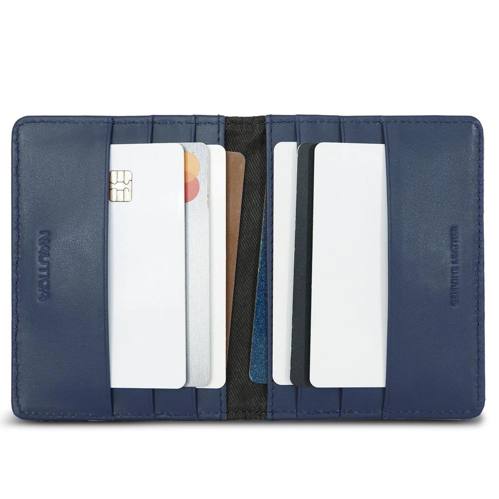 Nautica Mens Embossed Logo Card Case 2