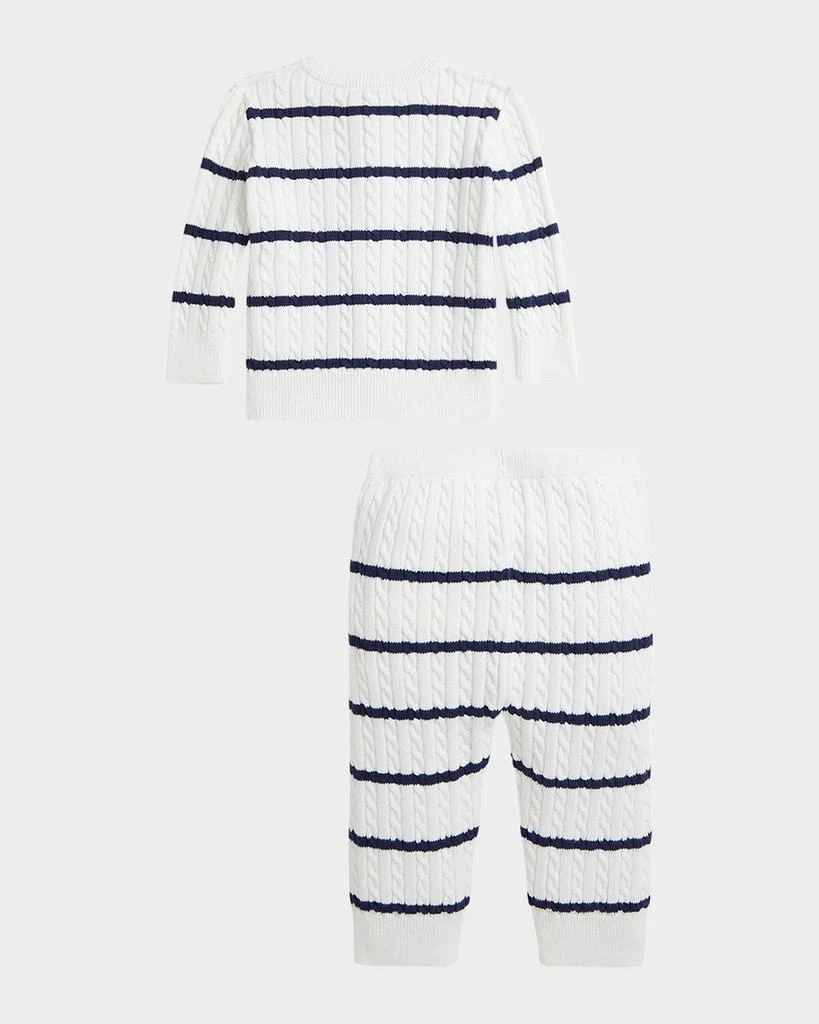 Ralph Lauren Girl's Cable-Knit Cardigan & Leggings Set, Size 3M-24M 2