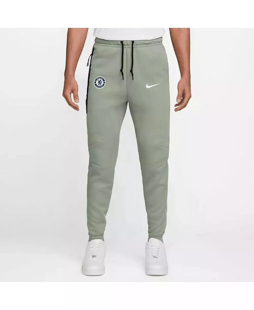 NIKE Men's Green Chelsea Tech Fleece Joggers Pants 1