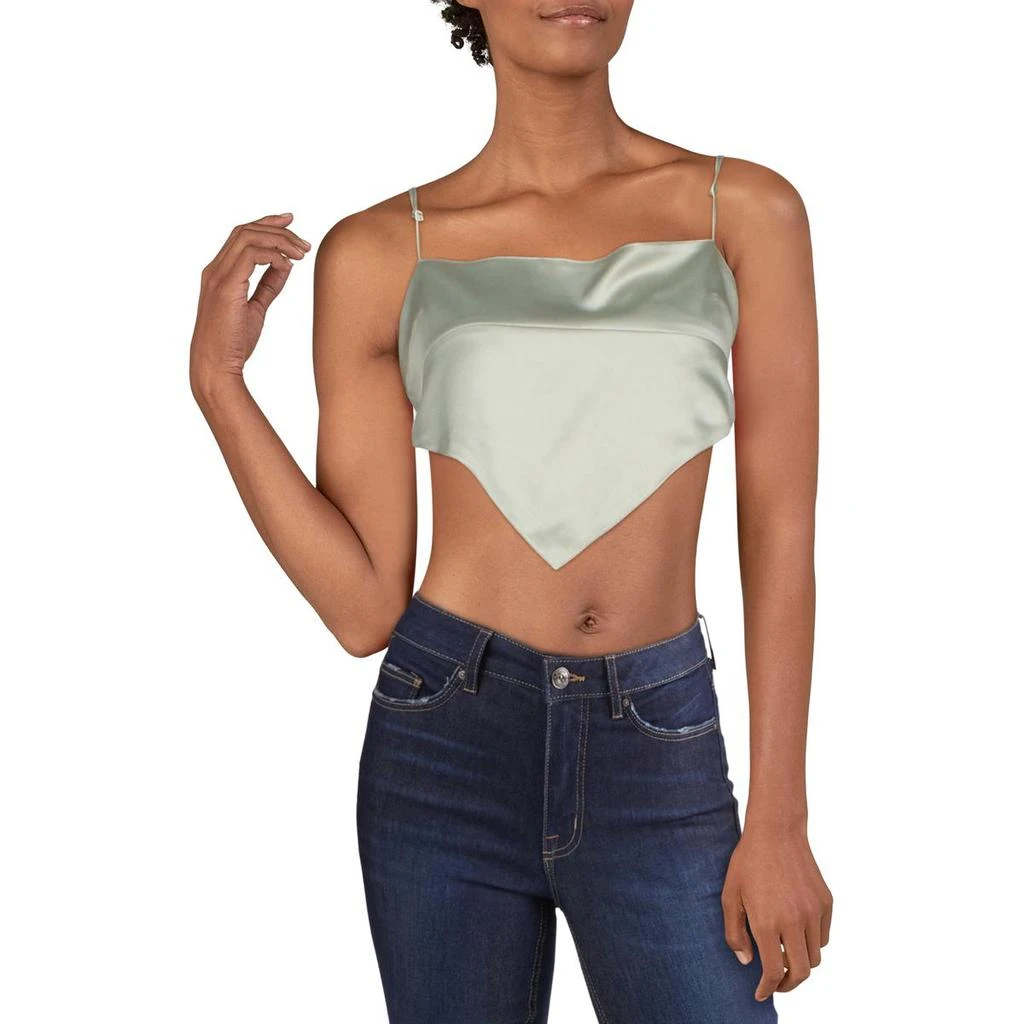 Danielle Bernstein Womens Handkerchief Cropped Tank Top 4