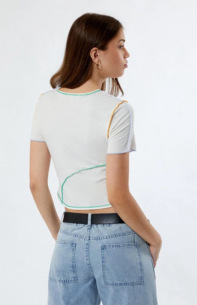 CIRCUS NY Kacey Gardenia Cropped T-Shirt 3