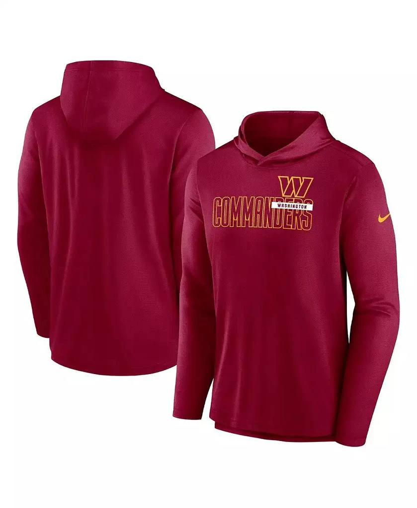 NIKE Men's Burgundy Washington Commanders Performance Team Pullover Hoodie 4