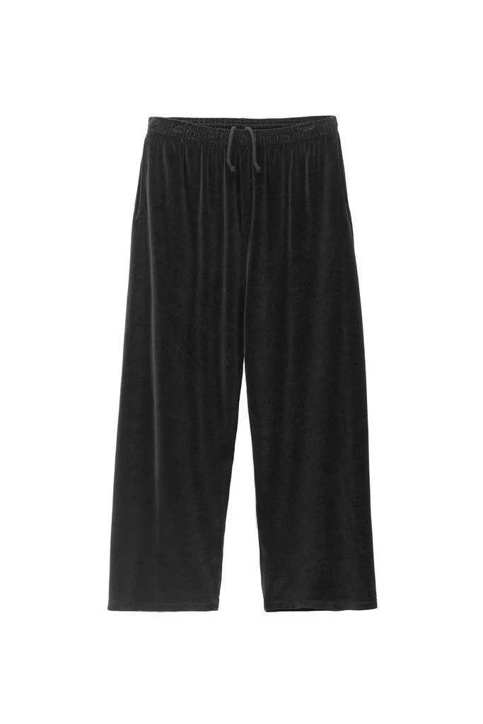 Los Angeles Apparel VLR445GD - Garment Dye Velour Open Bottom Sweatpants 27