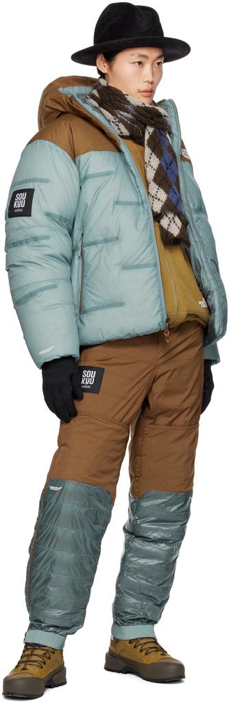 UNDERCOVER Brown & Blue The North Face Edition Down Trousers UNDERCOVER Brown & Blue The North Face Edition Down Trousers