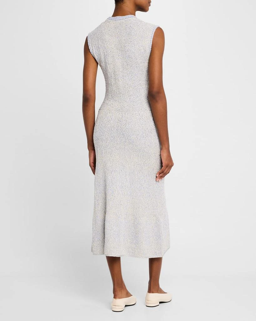 FABIANA FILIPPI Sleeveless Metallic Tweed Midi Dress 3