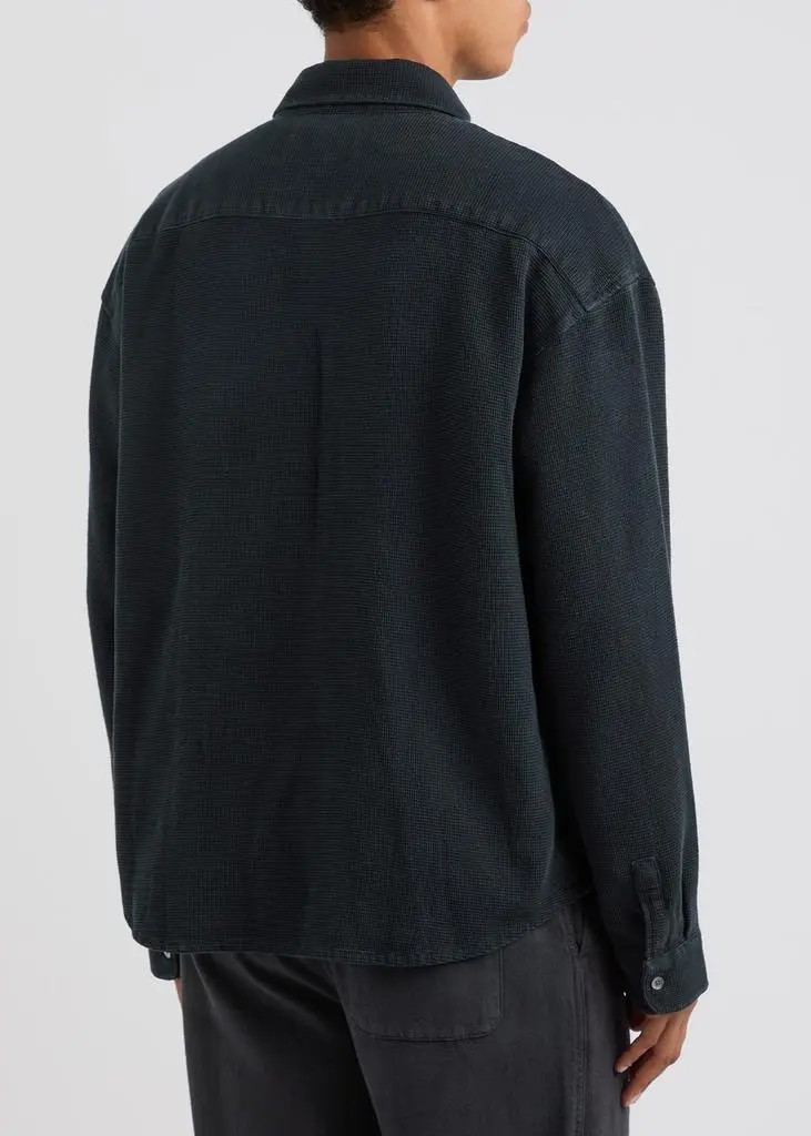 FRAME Waffle-knit Lyocell-blend shirt 3