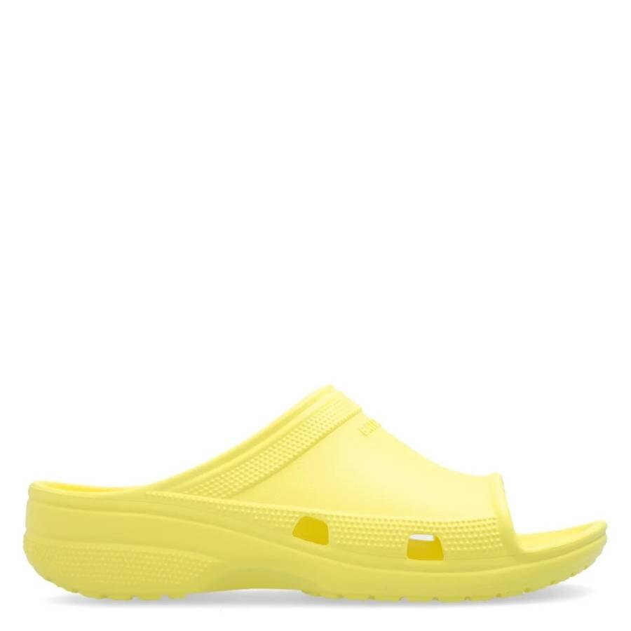 Balenciaga Pool Crocs Slides In Citrus